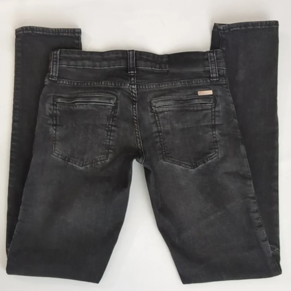 A/X J27 Skinny Biker  Stretch Jean Sz 28 Faded Black/Grey